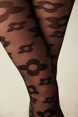 Black Daisy Tights-Pentilicious