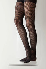 Triangle Black Tights-Pentilious