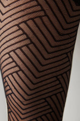 Triangle Black Tights-Pentilious