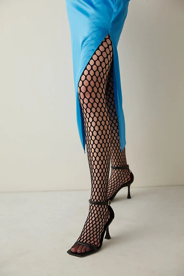 Black Comb Fiishnet Tights-Pentilicious